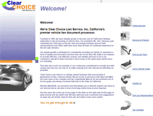 Tablet Screenshot of clearchoiceliens.com